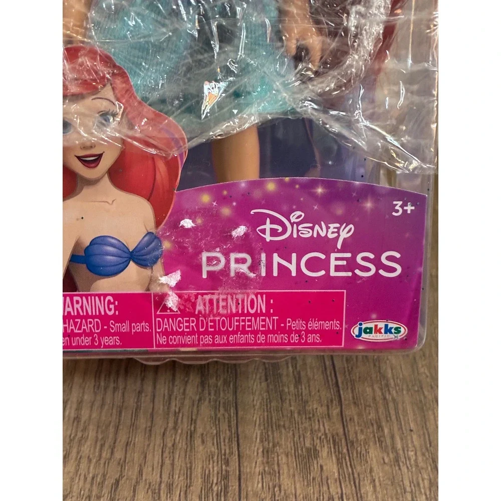 Disney Princess Ariel Doll Jakks Pacific Red Hair Teal Gown with Flounder Comb
